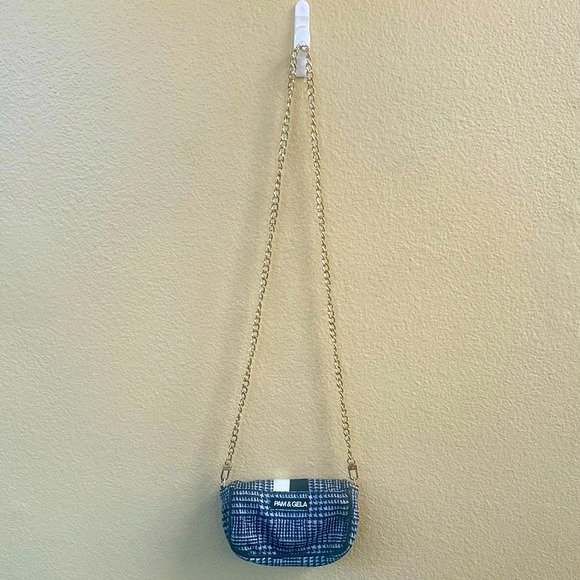Pam & Gela Houndstooth Mini Cross Body Bag EUC - Picture 5 of 10